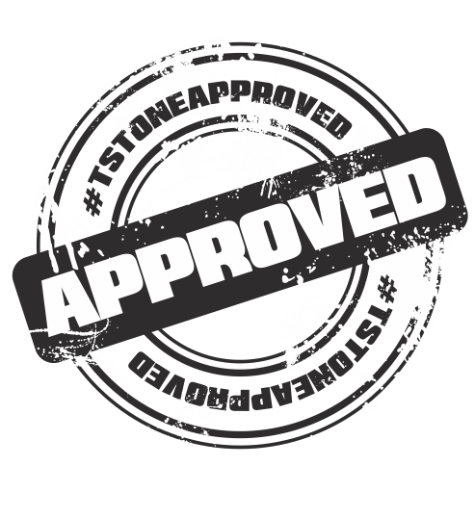 #TSTONEAPPROVED Stamp of Approval Decal